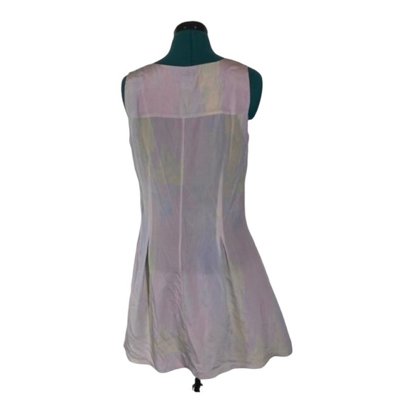 Club Monaco Sleeveless 100% Silk Watercolor dress - Picture 5 of 10